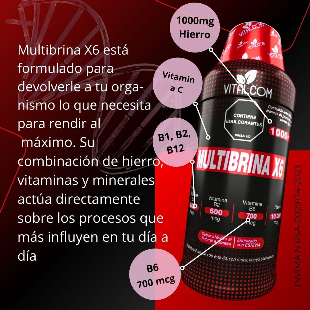 MULTIBRINA X6 | Suplemento 100% Natural | Mayor Claridad Mental